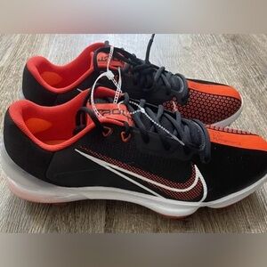 Nike Force Zoom Trout 7 Black Orange Pro Baseball Cleats sz 15 CQ7224 002